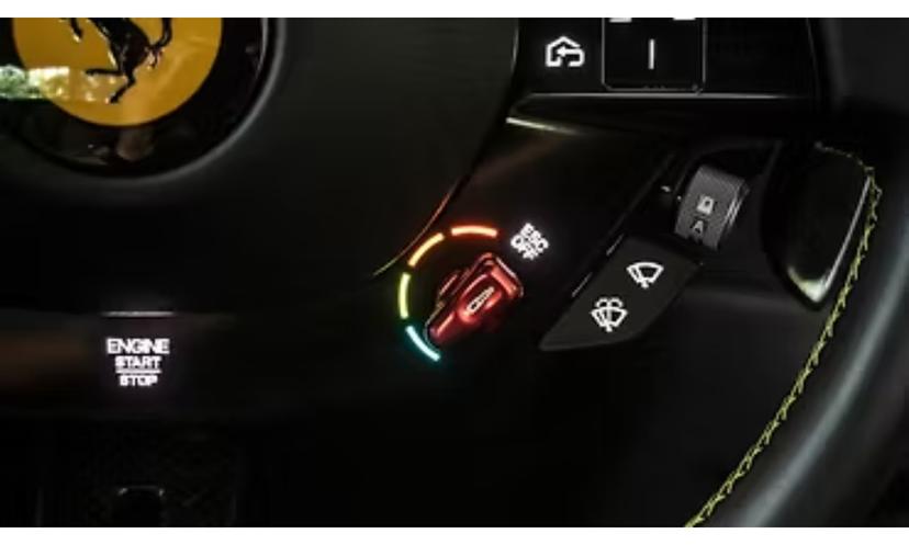 Roma Interior Engine Start Button