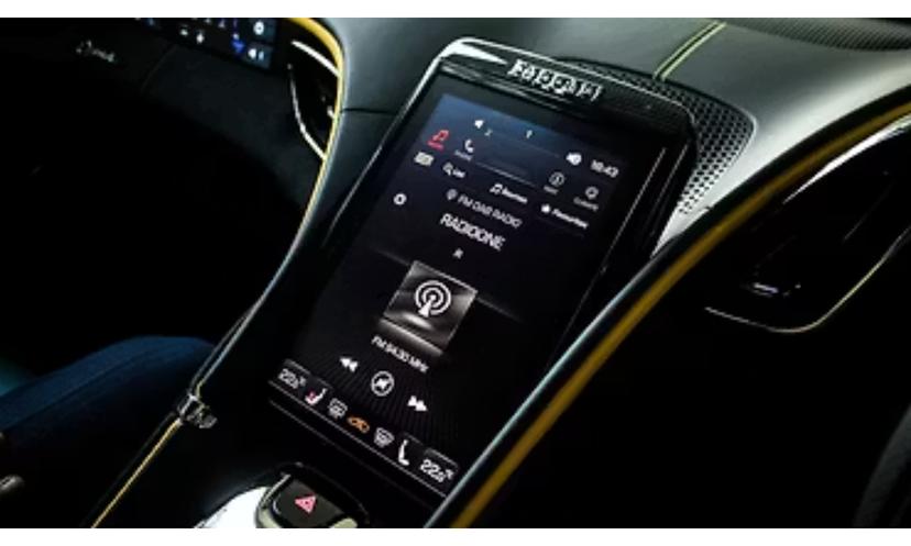 Roma Interior Infotainment System