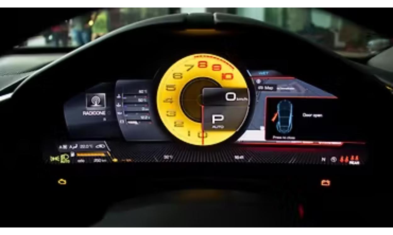 Roma Interior Instrument Cluster