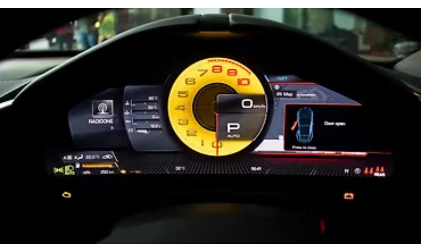 Roma Interior Instrument Cluster