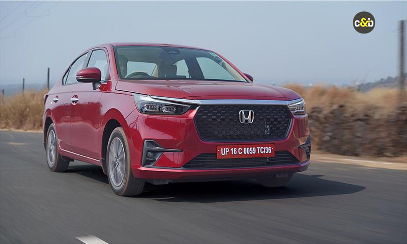 Honda Amaze Red Front Look