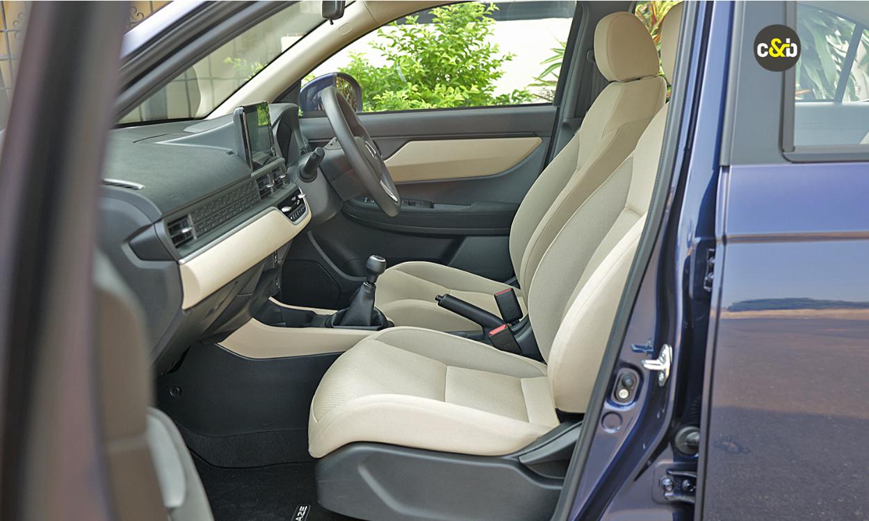 Honda Amaze Front Seat