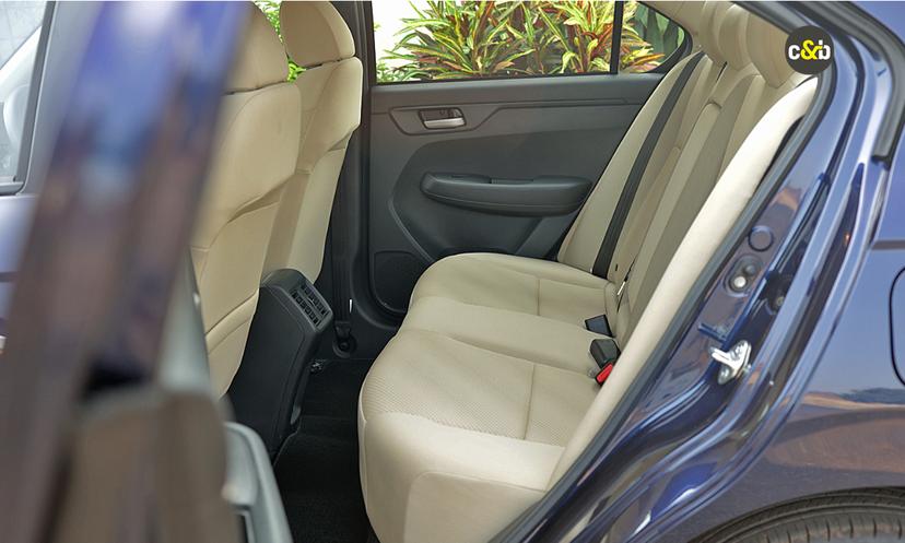 Honda Amaze Rear Seats