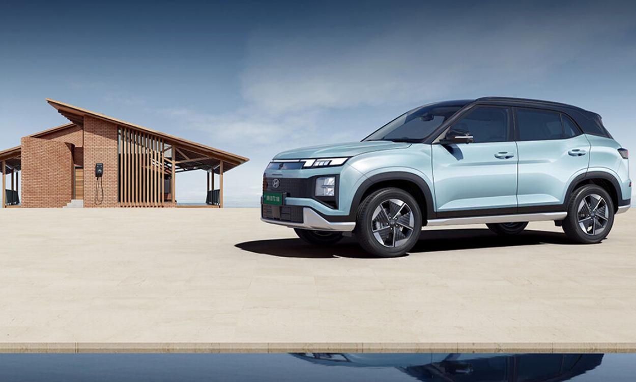 Hyundai creta EV side view