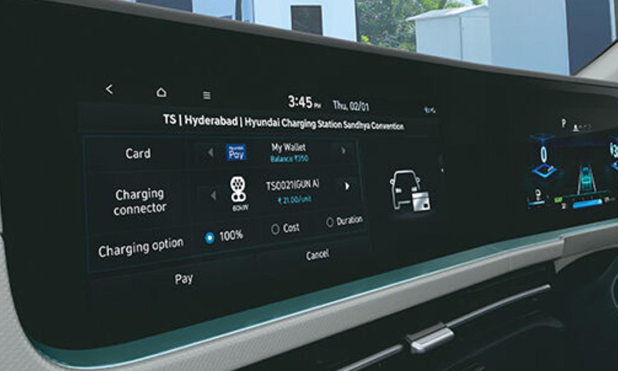 Convenience In Car Payment Hyundai creta EV