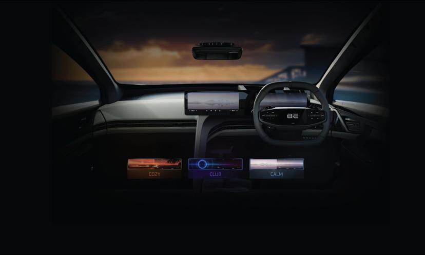 Mahindra Be6e Dashbord