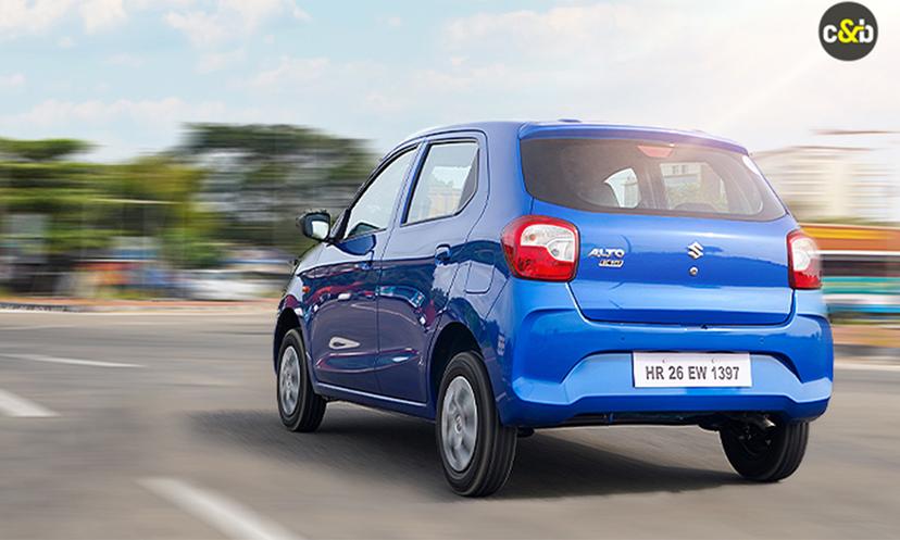 Maruti Suzuki Alto K10 Blue Rearview
