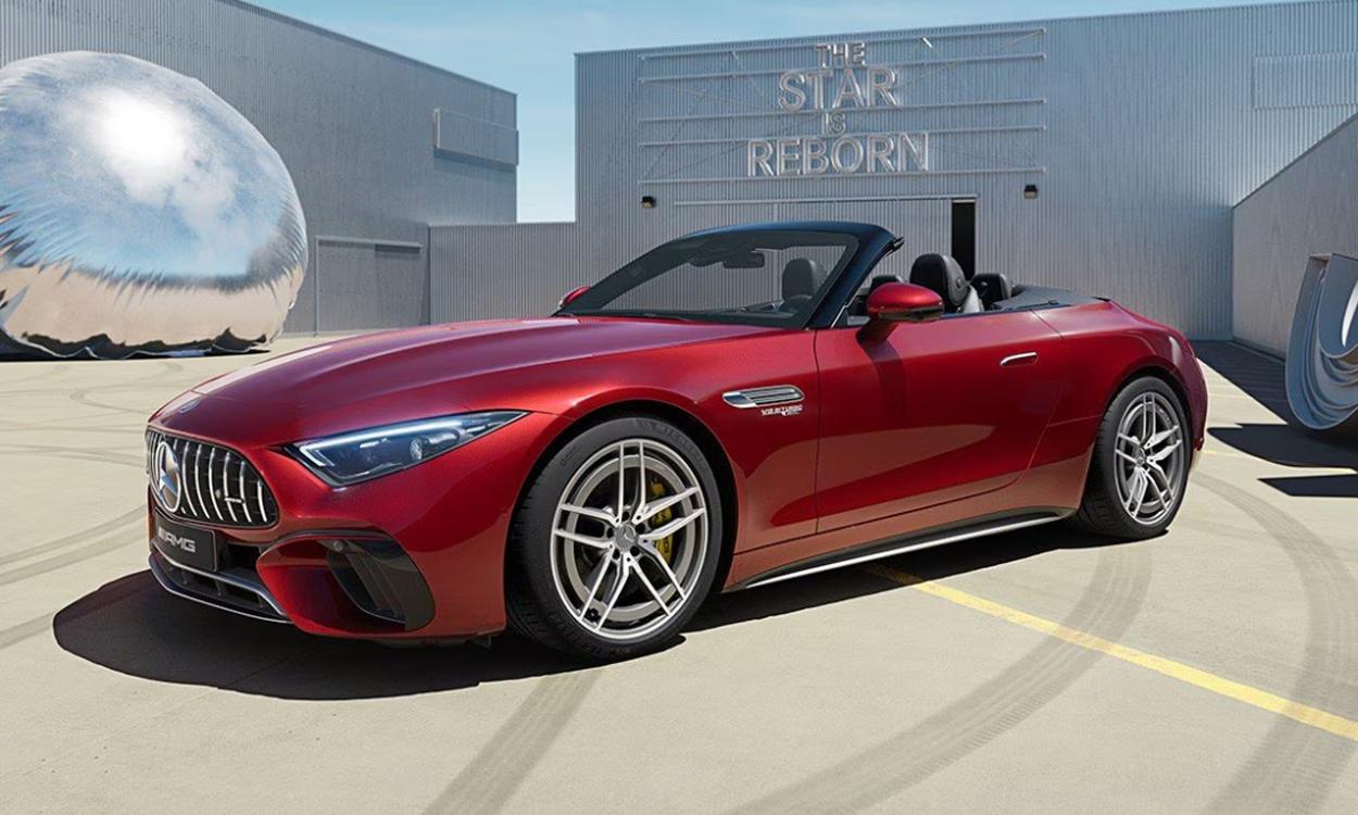 Mercedes amg sl class sideview