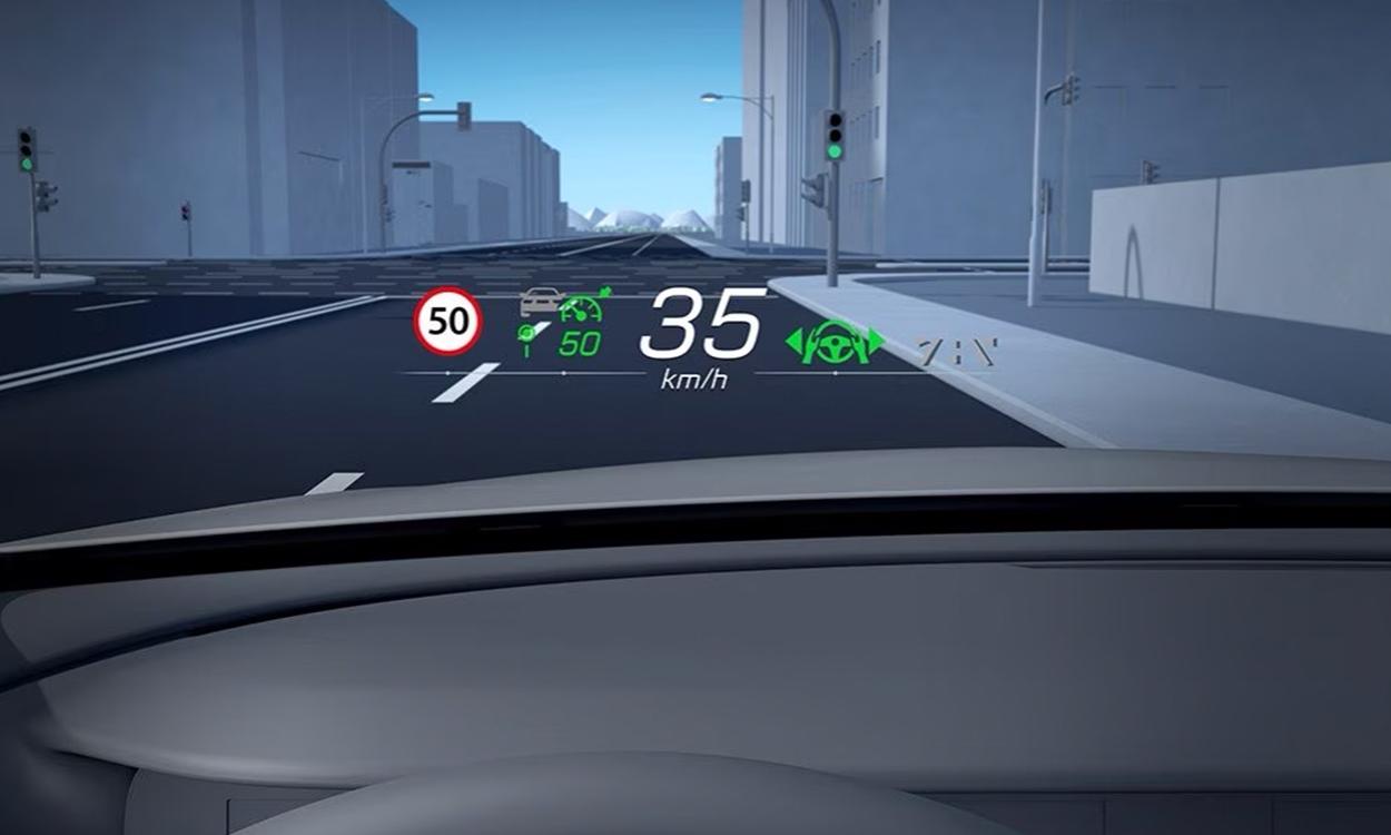 Mercedes Benz eqe suv Head up display