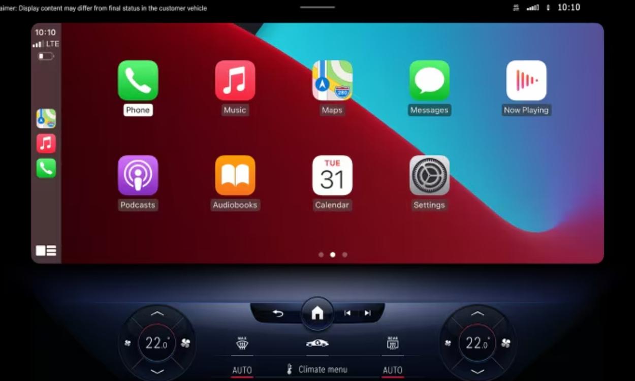 Mercedes benz eqs suv display