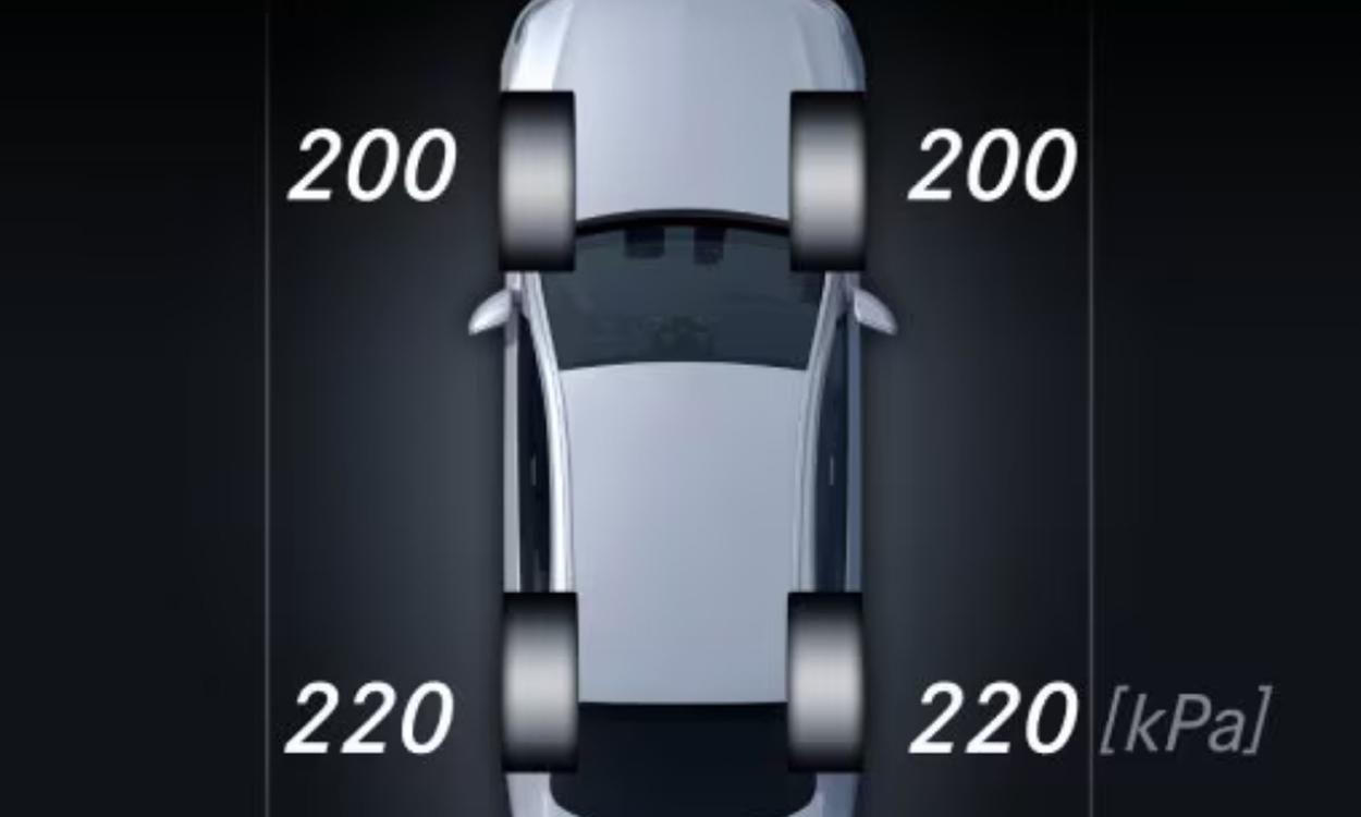 Mercedes benz gla class tire pressure control