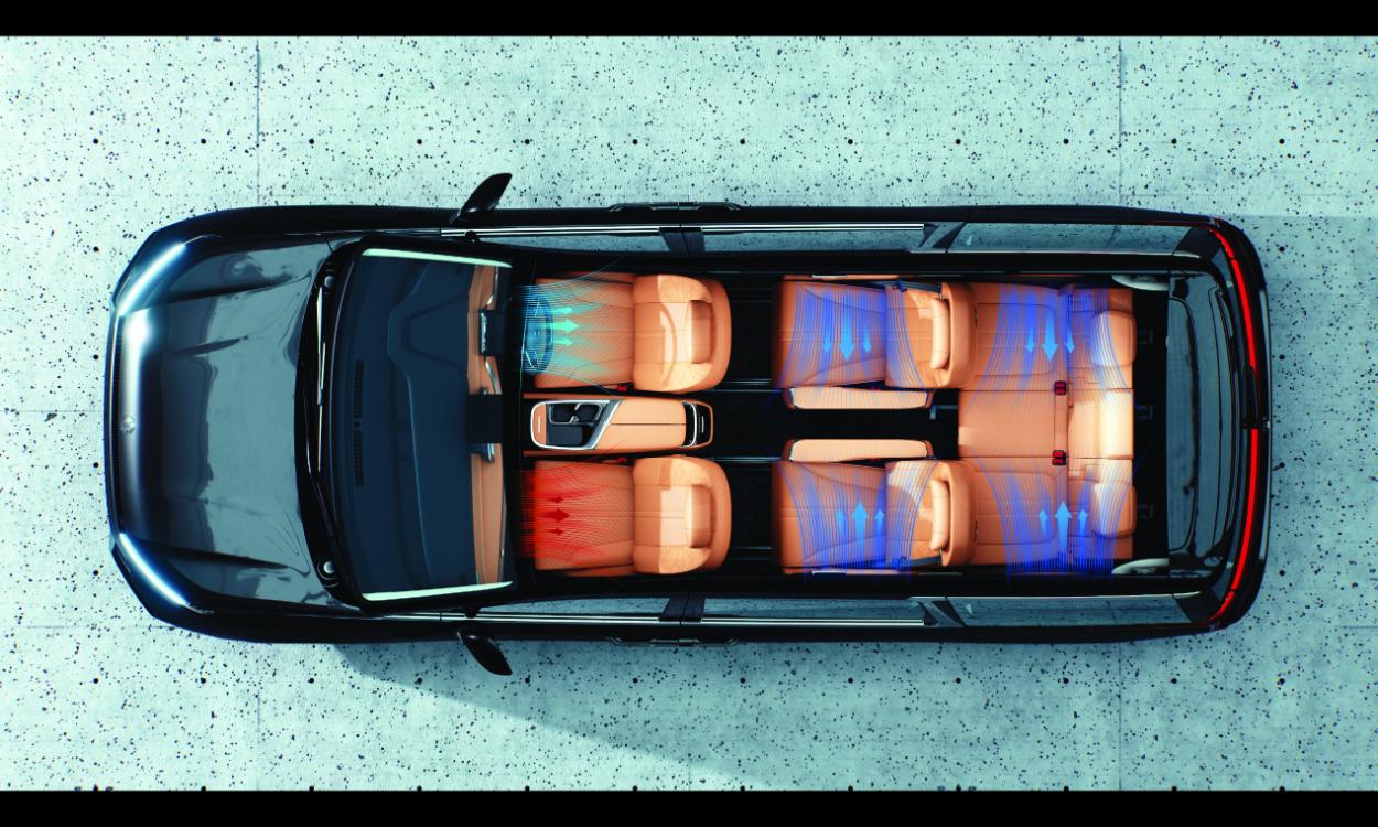 Speakers view of Mg M9 EV