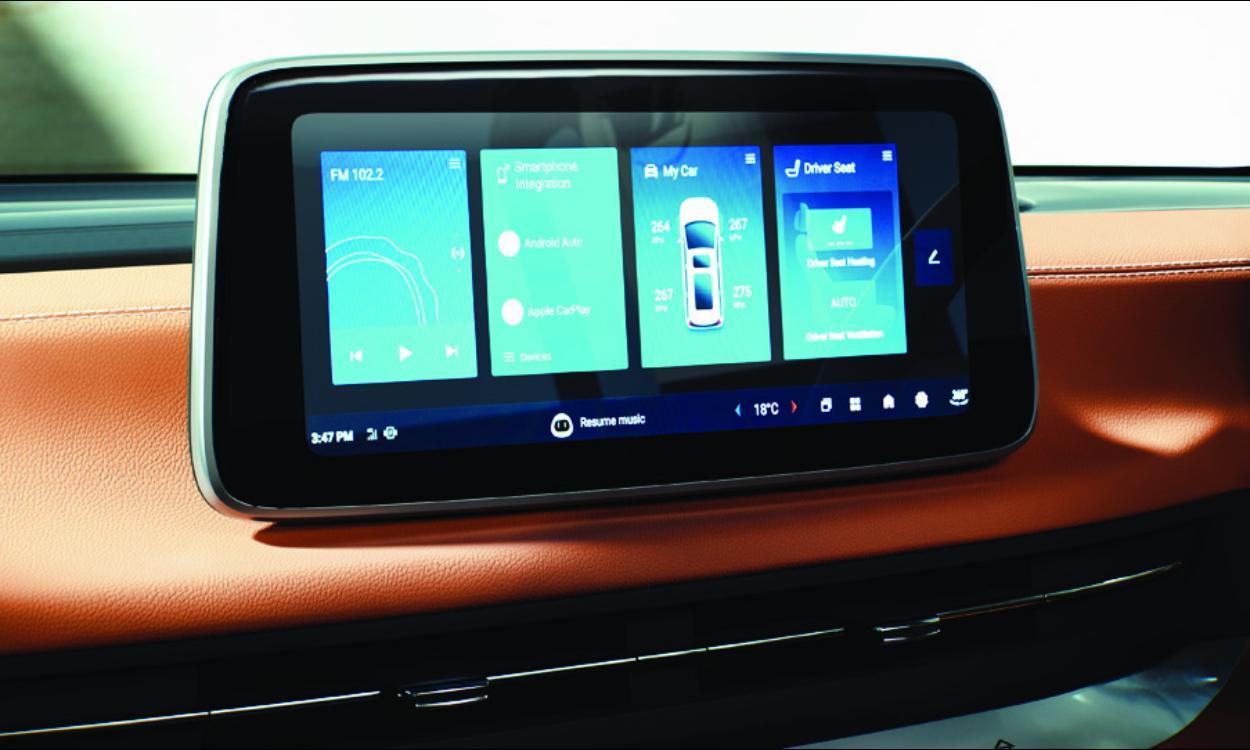 Mg M9 Information display