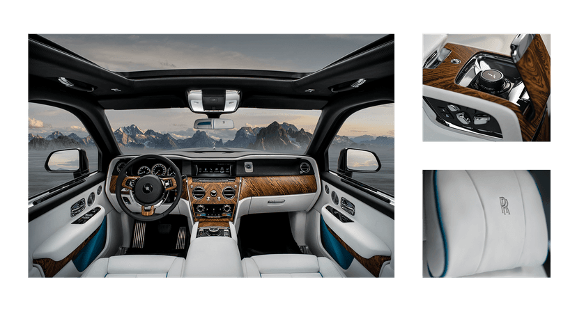 Rolls Royce Cullinan Front Seat View