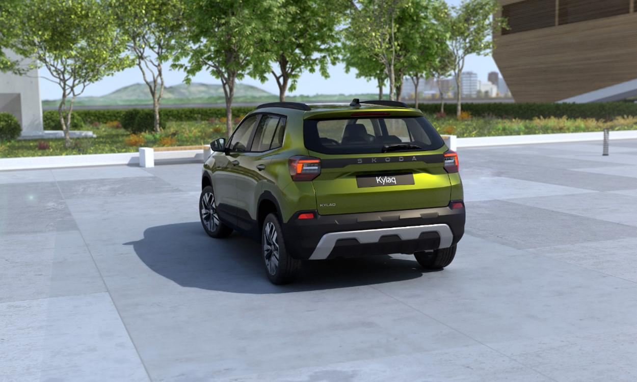 Skoda kylaq Rear look