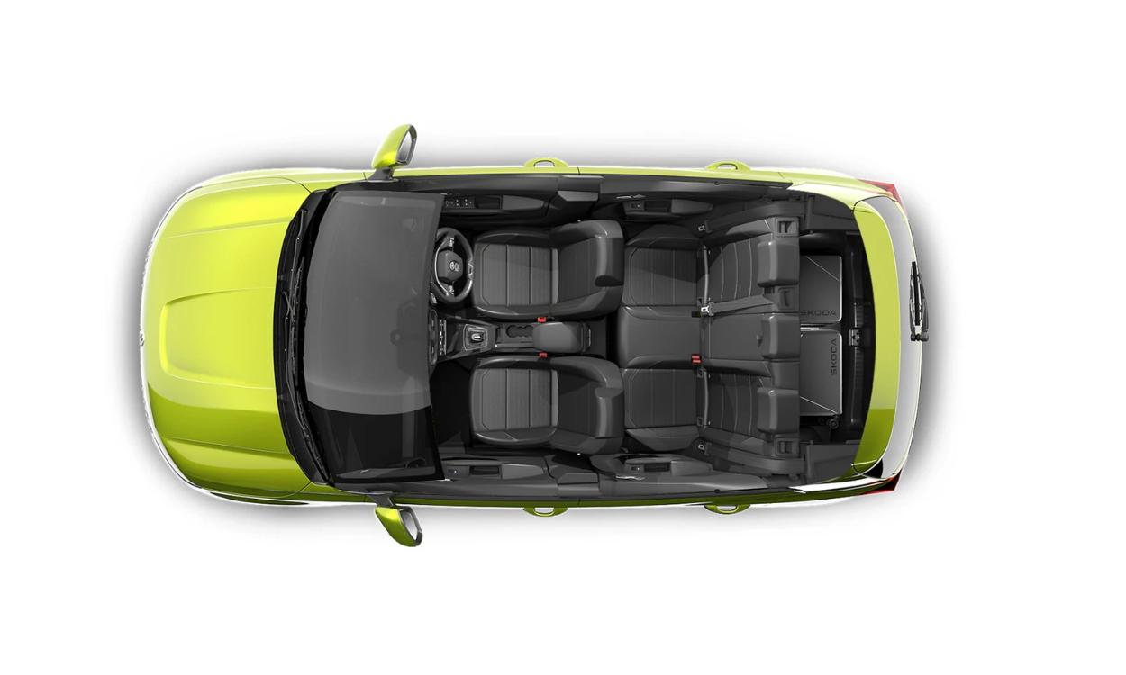 Topview of SKoda Kylaq