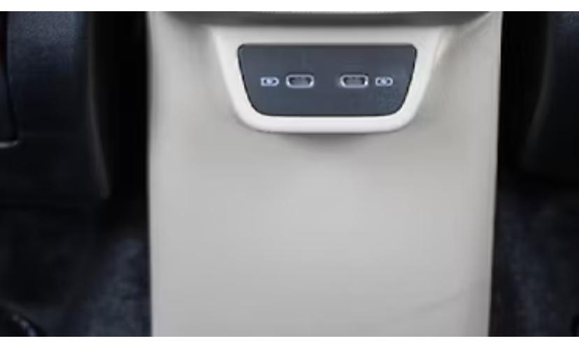 Skoda Slavia Interior Rear Row Charging Point