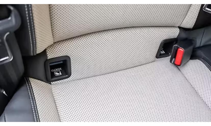 Skoda Slavia Interior Isofix Child Seat Mounting Point Rear Row