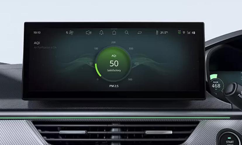 Tata Curvv Ev Air Purifier With Aqi Display