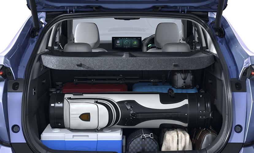 Tata Curvv Ev Bootspace With Luggage