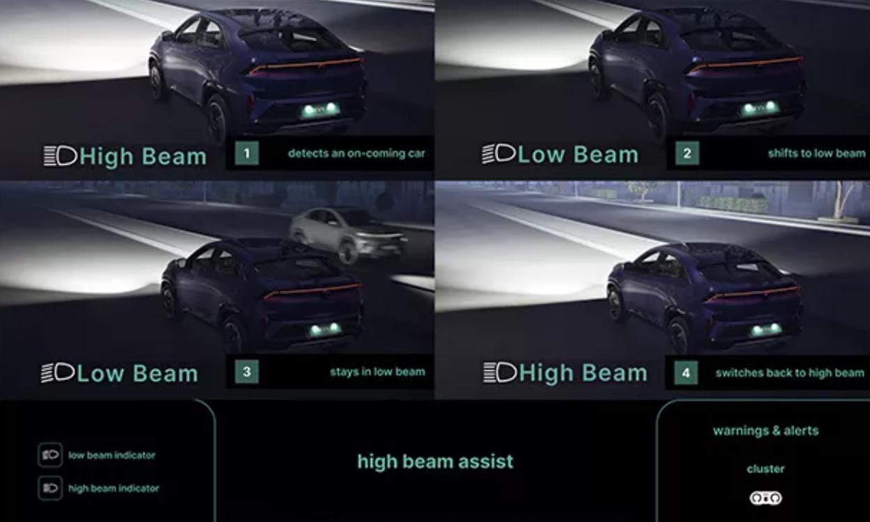 Tata curvv ev high Beam Assist