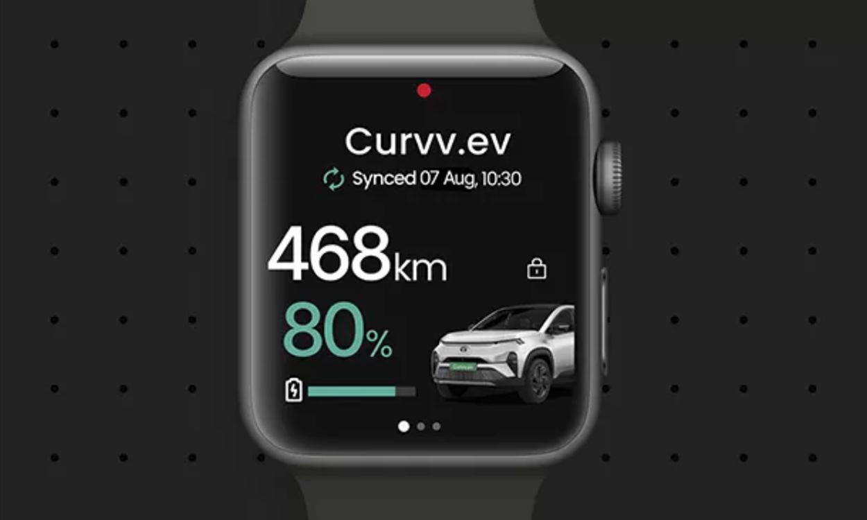 Tata curvv ev ira Ev And Smart Watch Connectivity