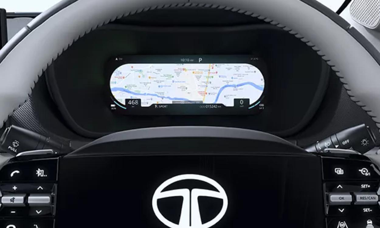 Tata curvv ev multi Dial Full View Navigation