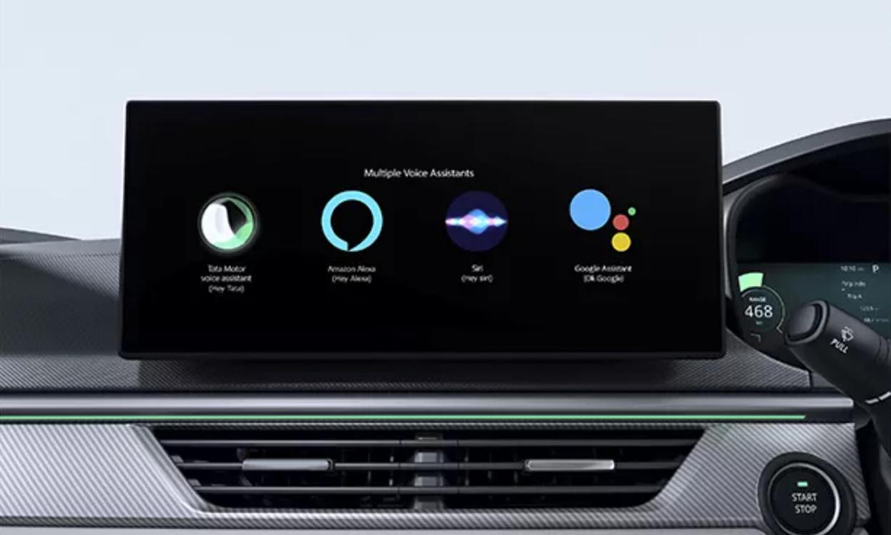 Tata curvv ev multiple Voice Assistants
