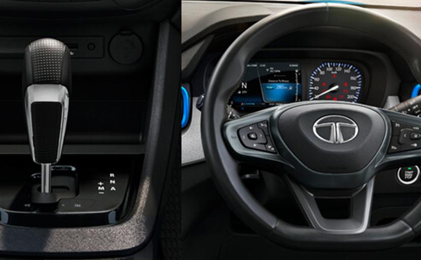 Tata Punch Leather Steering Wheel And Gear Knob