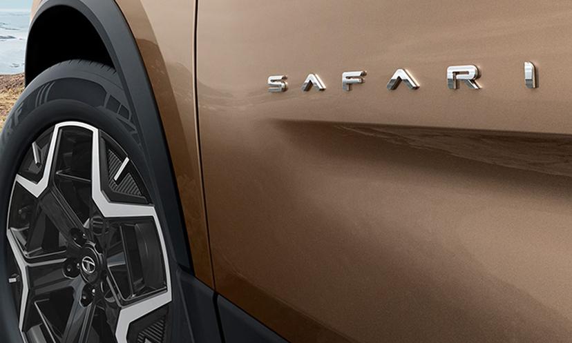 Tata Safari Mascot On Door