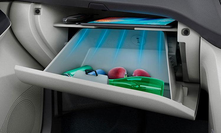 Tata tiago ev glove box