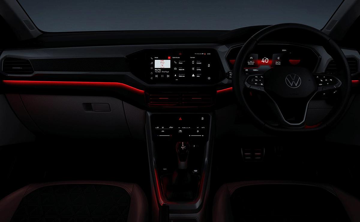 Volkswagen Taigun Ambient Light Red