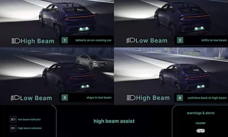 Tata curvv ev high Beam Assist