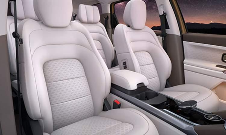 Tata safari Oyster White Leatherette Seats