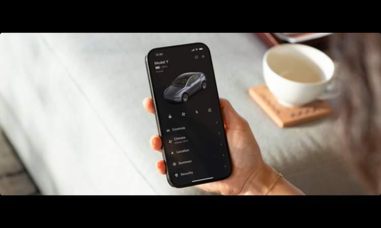 Model Y Tesla App