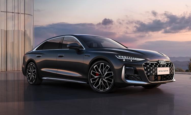 New Audi A6 Long-Wheelbase Makes Global Debut; Wheelbase Stretched By Over 130 mm ऑडी के पीपीसी प्लेटफॉर्म पर आधारित, नई A6L की लंबाई 5 मीटर से अधिक है और इसका व्हीलबेस 3 मीटर से अधिक है.