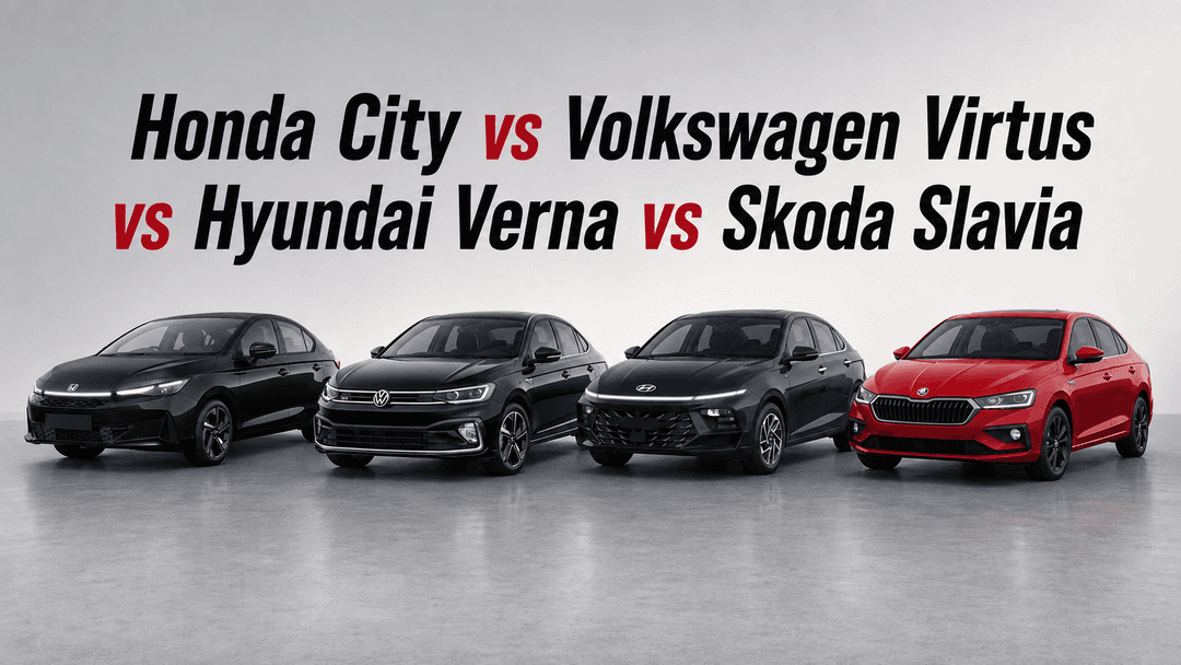 Honda City vs Hyundai Verna vs Volkswagen Virtus vs Skoda Slavia: Which Sedan Makes Sense In 2026? जब क्लासिक थ्री-बॉक्स सेडान की बिक्री कम हो रही थी, तब भी ये कारें टिकी रहीं. होंडा सिटी, ह्यून्दे वरना, फोक्सवैगन वर्टुस और स्कोडा स्लाविया अपनी सेग्मेंट की खासियतें बनाए हुए हैं, लेकिन इनमें से कौन-सी आपके लिए सबसे अच्छी है?