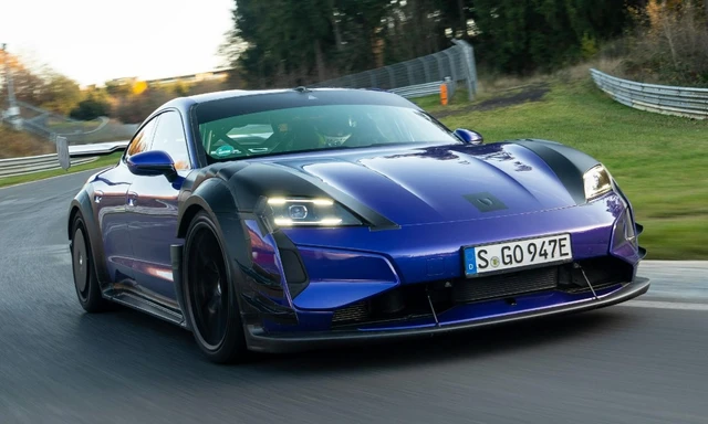 Porsche Taycan Turbo GT With Manthey Kit Sets New Nurburgring Record For EVs Porsche Taycan Turbo GT With Manthey Kit Sets New Nurburgring Record For EVs