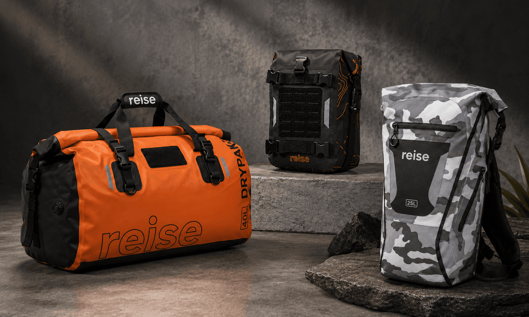 Reise Adds New Waterproof Motorcycle Luggage Options Reise ने भारत में टूरिंग और रोज़ाना बाइक चलाने वालों के लिए तीन नए वॉटरप्रूफ़ लगेज प्रोडक्ट लॉन्च करके अपने मोटरसाइकिल लगेज सेगमेंट का विस्तार किया है.