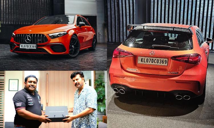 Actor Mammootty Gets A Mercedes-AMG A 45S; Was Custom Specced By Son Dulquer Salmaan ममूटी मलयालम सिनेमा के दूसरे अभिनेता हैं जिन्होंने अपने गैराज में AMG A 45 S 4मैटिक+ को जोड़ा है. कथित तौर पर अभिनेता ने विशेष रजिस्ट्रेशन नंबर लेने के लिए लगभग ₹1.36 लाख खर्च किए हैं.