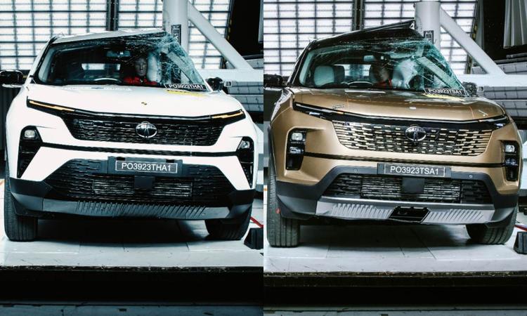 Tata Harrier Facelift, Safari Facelift Secure Five Stars In Global NCAP Crash Tests बदली हुई टाटा एसयूवी ने नए प्रोटोकॉल के अनुसार भारत में बने किसी भी वाहन के लिए उच्चतम स्कोर दर्ज किया है. दोनों ने न केवल पूरे 5 स्टार रेटिंग प्राप्त की, बल्कि ग्लोबल एनकैप टैस्ट में भारत में बनी किसी भी कार द्वारा अब तक दर्ज किए गए सबसे बेहतर स्कोर को भी हासिल किया.