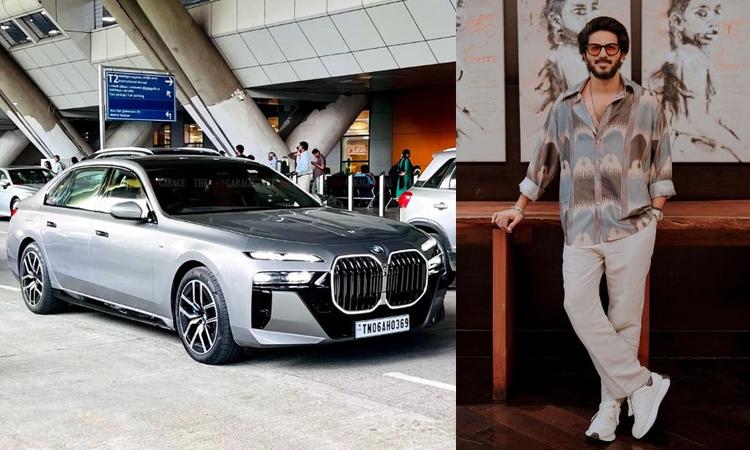 Actor Dulquer Salmaan Adds A BMW 7 Series To His Garage दुलकर सलमान ने अपने '369 कार कलेक्शन' में नई बीएमडब्ल्यू 7 सीरीज, 740आई एम स्पोर्ट को शामिल किया, जो ऑक्साइड ग्रे मैटेलिक फिनिश में आई है.