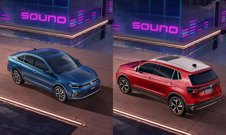 Volkswagen Taigun And Virtus Sound Edition Launched; Rs 30,000 Premium Over Topline Variants फोक्सवैगन टाइगुन और वर्टुस साउंड एडिशन दोनों सबसे महंगे वैरिएंट पर आधारित हैं और इनमें 6-स्पीड मैनुअल और 6-स्पीड टॉर्क कन्वर्टर के बीच विकल्प के साथ 1.0L TSI पेट्रोल इंजन मिलता है.