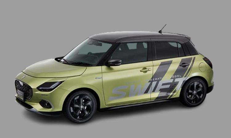 New Suzuki Swift Cool Yellow Rev Concept To Debut At Tokyo Auto Salon 2024 नई कार में स्पोर्टी लुक और मैट-फिनिश पेंट स्कीम है, इसे जल्द ही टोक्यो ऑटो सैलून 2024 में पेश किया जाएगा