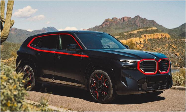 BMW XM Label Red Debuts With 737 Bhp; Only 500 Units Will Be Made बीएमडब्ल्यू की पांच सीटों वाली प्लग-इन हाइब्रिड एसयूवी को अधिक शक्तिशाली पावरट्रेन और लाल अंदर और बाहरी लहजे मिलते हैं.