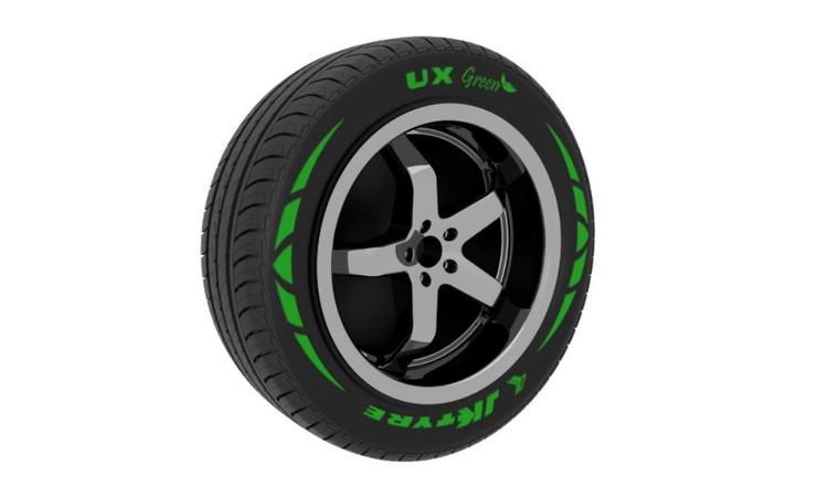JK Tyre Launches New ‘UX Green’ PCR Tyre जेके टायर ने नया 'यूएक्स ग्रीन' पीसीआर टायर पेश किया