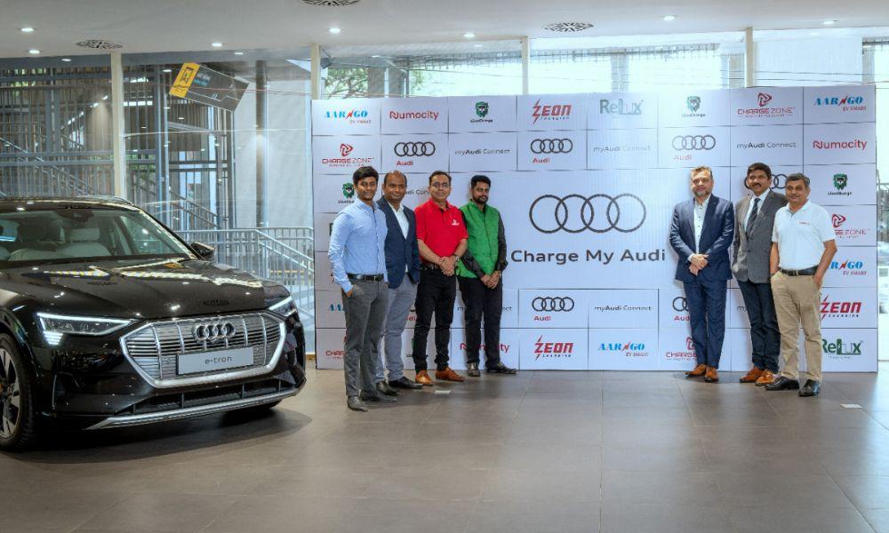 Audi India Introduces ‘Charge My Audi’ Feature For Its Connected Tech मायऑडीकनेक्ट ऐप के भीतर, ई-ट्रॉन ग्राहक अब 'चार्ज माई ऑडी' फीचर का उपयोग करके चार्जर से संबंधित जानकारी तक पहुंच सकते हैं.