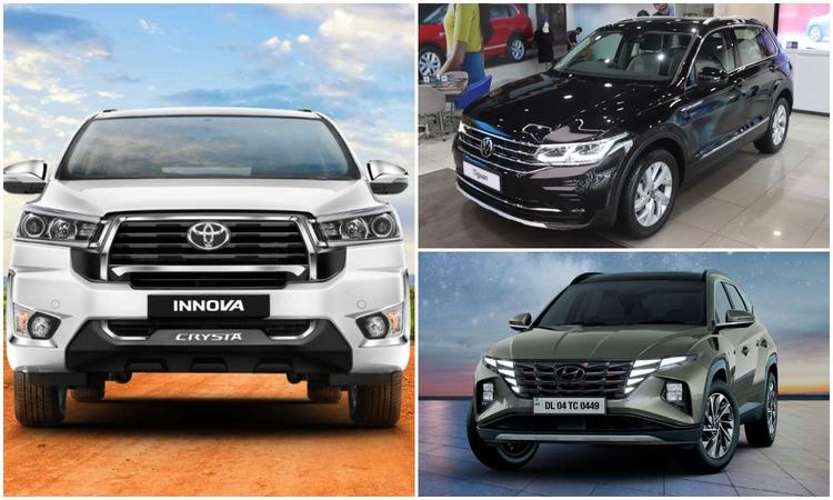 Toyota Innova Crysta, VW Tiguan, Hyundai Tucson Set For Price Hike As MPVs, Crossovers To Attract 22% Cess वस्तु एवं सेवा कर (जीएसटी) परिषद की 50वीं बैठक में यह निर्णय लिया गया है कि एमपीवी और क्रॉसओवर सहित सभी उपयोगिता वाहनों पर एसयूवी के समान ही उपकर लगेगा.