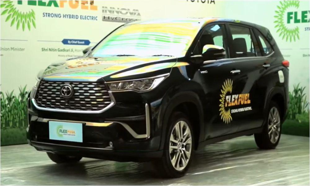 Toyota Innova Hycross Flex-Fuel Hybrid MPV Makes World Premiere In India Toyota Innova Hycross Flex-Fuel Hybrid MPV Makes World Premiere In India