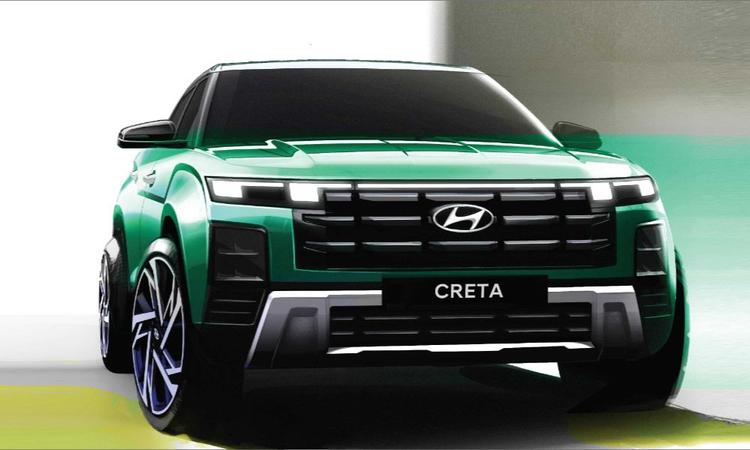 2024 Hyundai Creta Facelift Exterior Design Previewed In Official Sketches जबकि ह्यून्दे की लोकप्रिय कॉम्पैक्ट एसयूवी का डिज़ाइन और सिल्हूट कमोबेश अपरिवर्तित रहता है, स्टाइल में बदलाव इसे ह्यून्दे की वैश्विक एसयूवी पेशकशों के करीब लाता है.